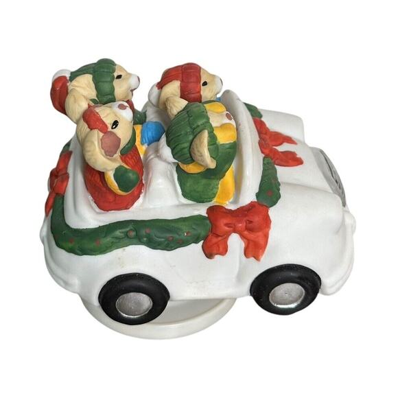 House of Lloyd Christmas Around the World Good Cheer Mice Ride Car Music Box - Picture 6 of 8